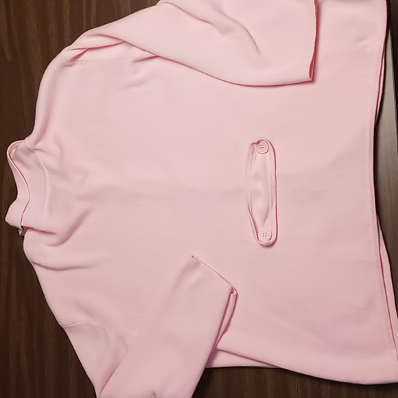 Studio Works Light Pink Full Button Cardigan w Front Pockets XL - Picture 2 of 4